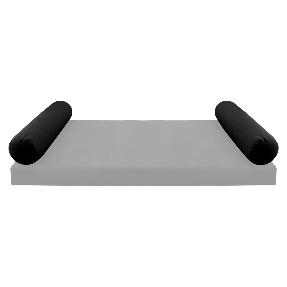 STYLE V5 - Velvet Indoor Daybed Bolster Pillow Cushion |COVERS ONLY|