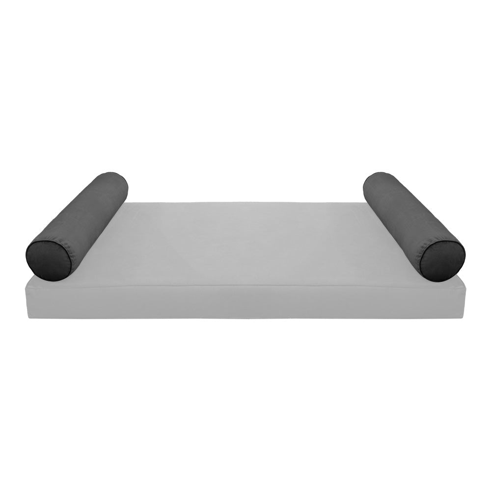 STYLE V5 - Velvet Indoor Daybed Bolster Pillow Cushion |COVERS ONLY|