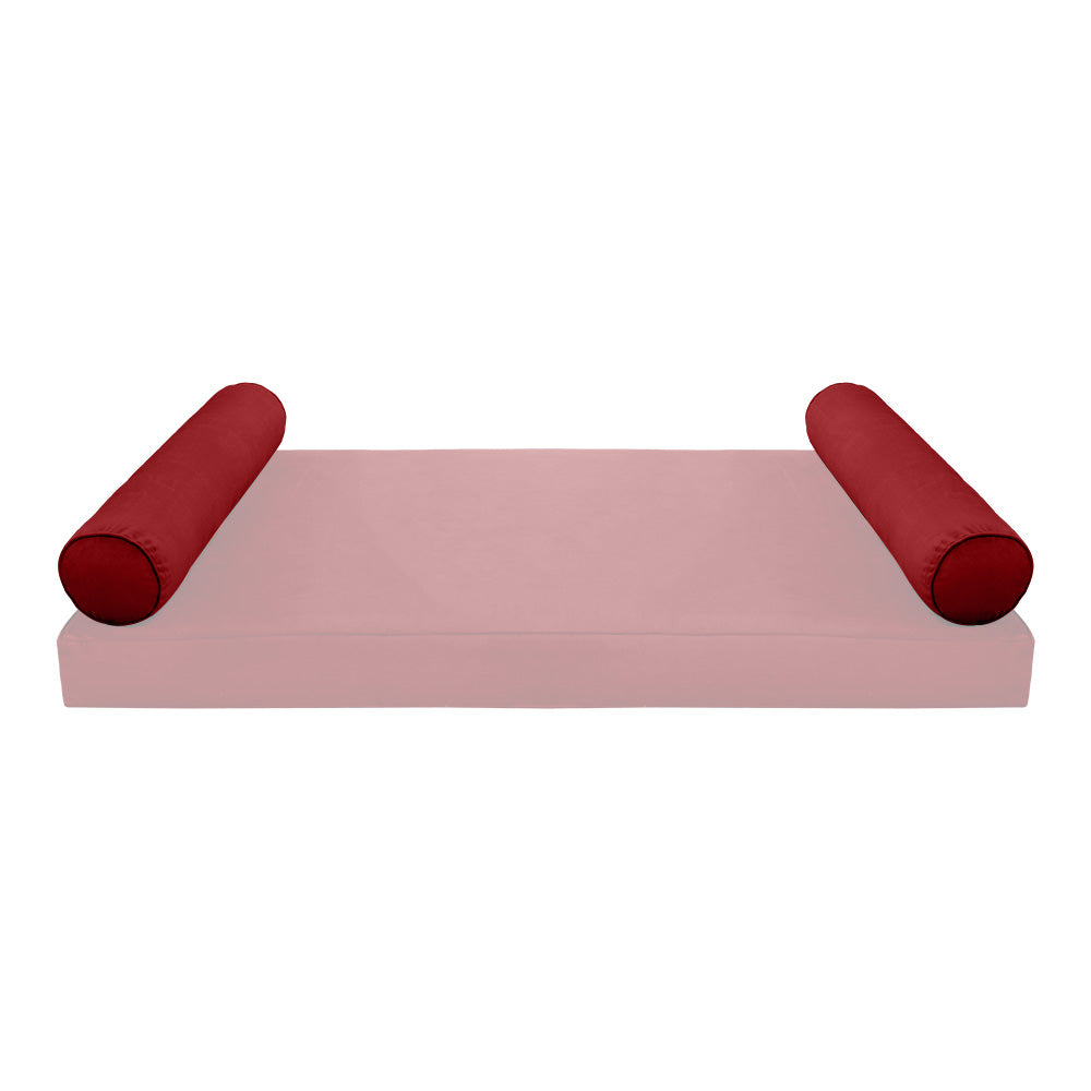 STYLE V5 - Velvet Indoor Daybed Bolster Pillow Cushion |COVERS ONLY|