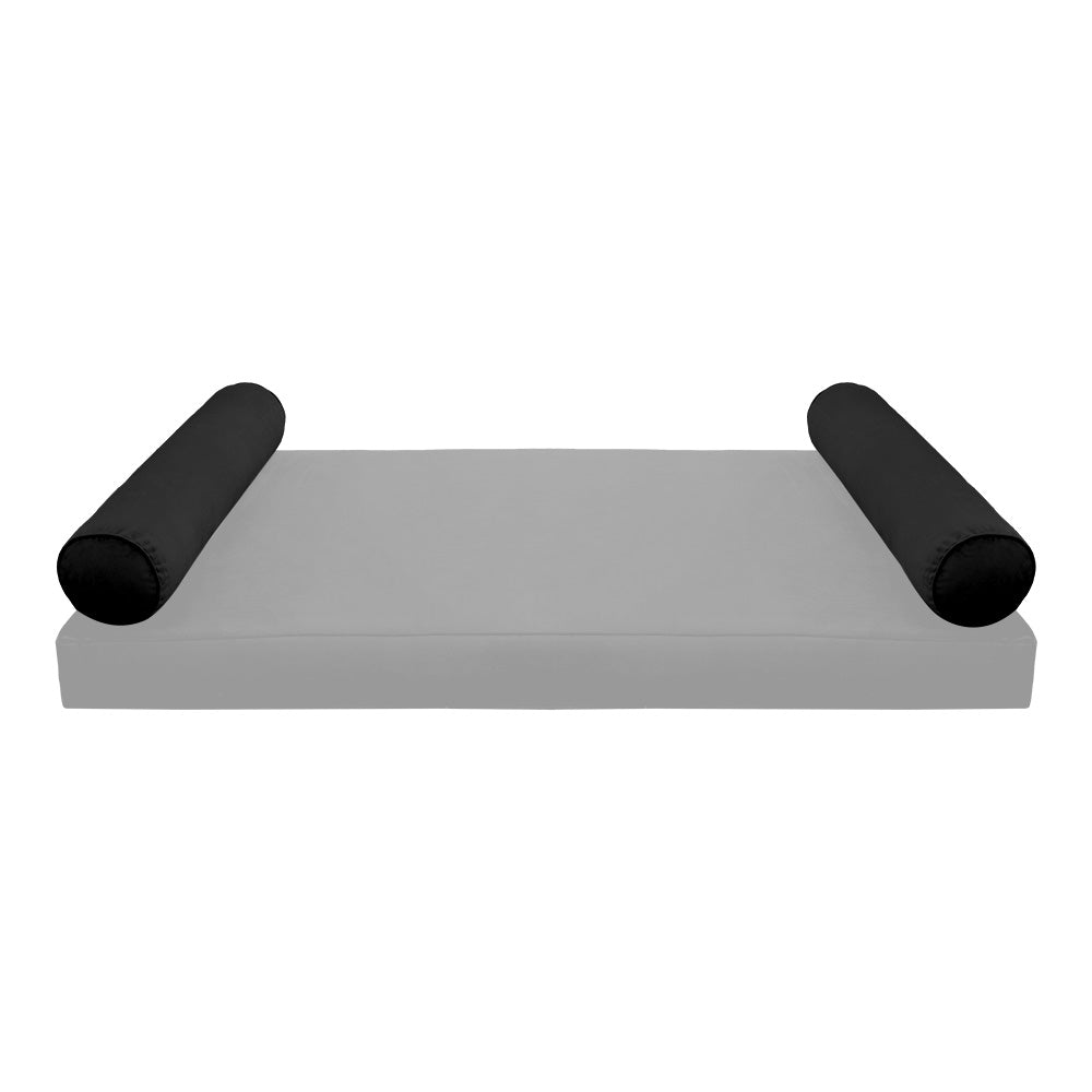 STYLE V5 - Velvet Indoor Daybed Bolster Pillow Cushion |COVERS ONLY|