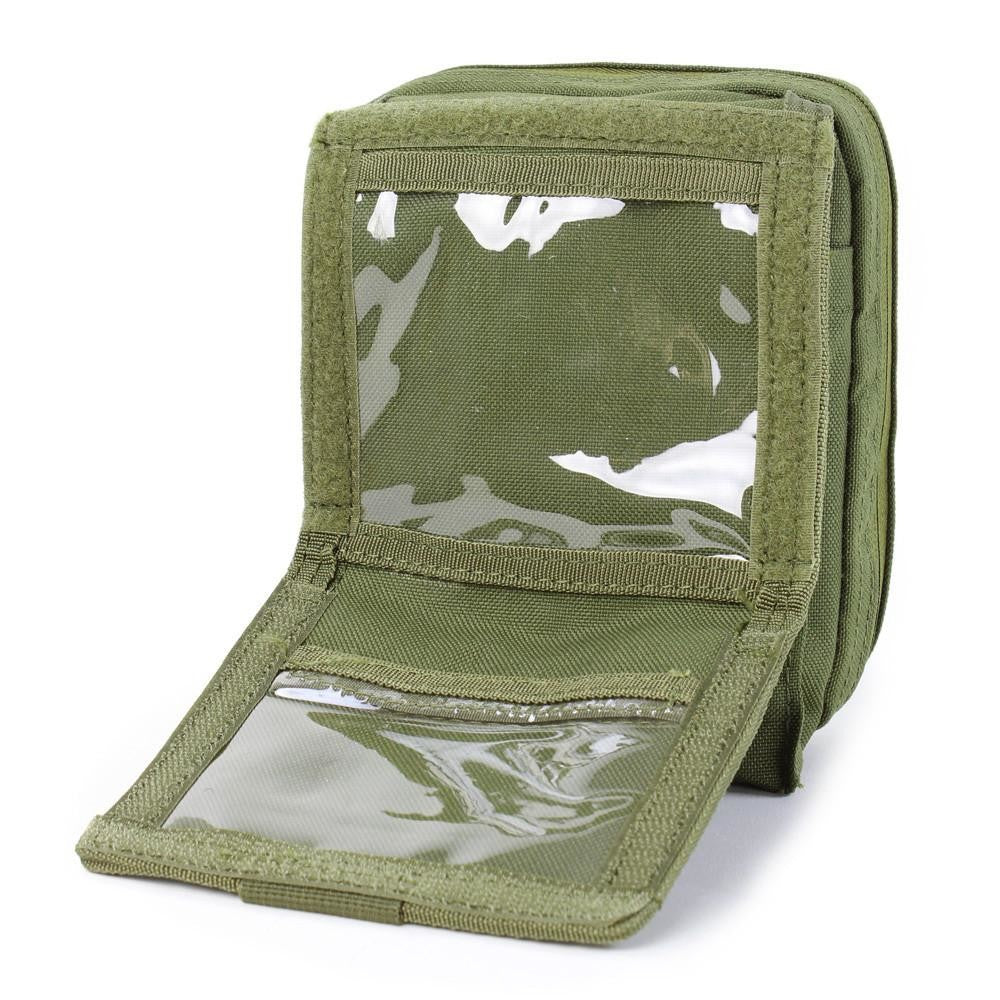 Molle Tactical MAP Pouch ID Admin Chart Case Atlas Clear Cover Carrier Pouch