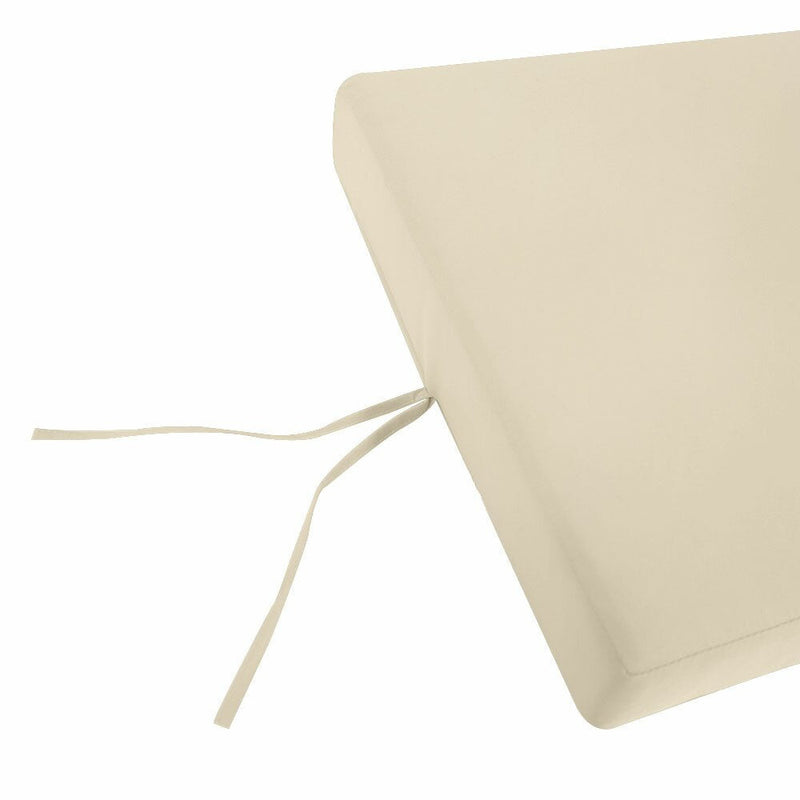 *TIE STRING ISSUE *WRONG POSITION* 2 x Knife Edge Chair Cushion In-Outdoor Polyester 17W x 17D x 3H -AD006
