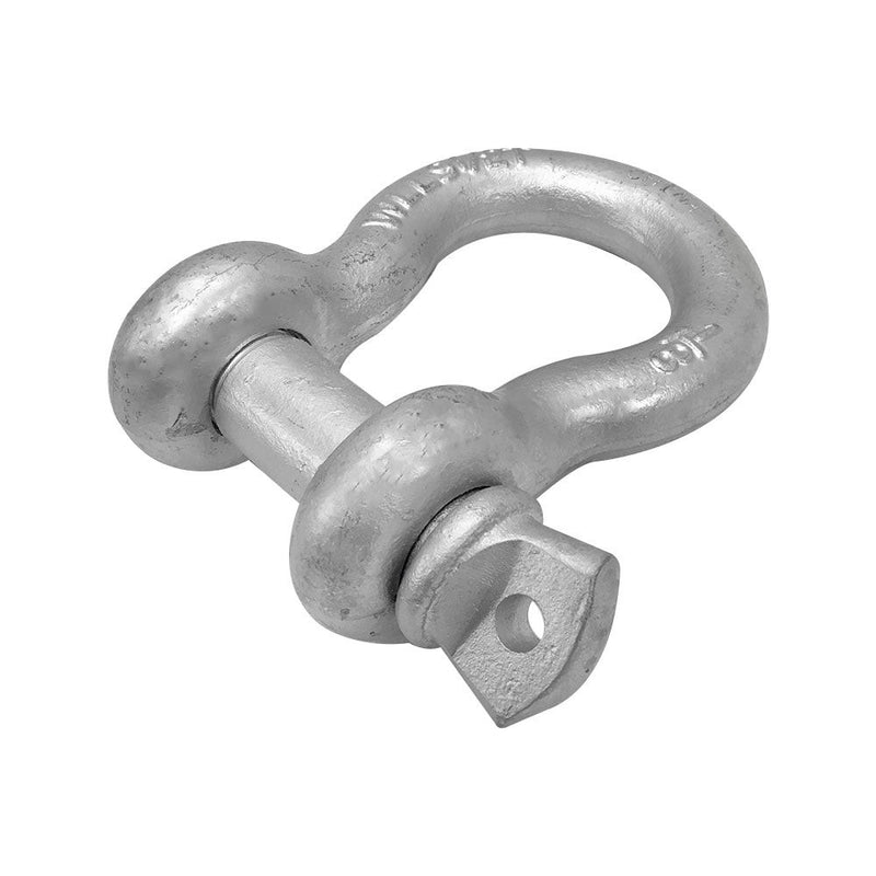 1-1/8" Screw Pin Anchor Shackle Galvanized Steel Drop Forged 19000 Lbs D Ring Bow Rigging
