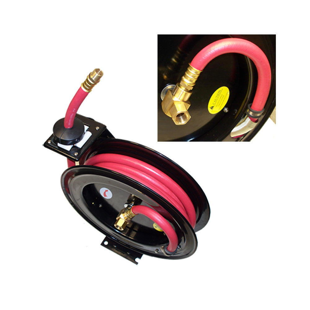 1-2" x 50' Retractable Air Hose Rubber Reel Wall Truck Mount 300 PSI