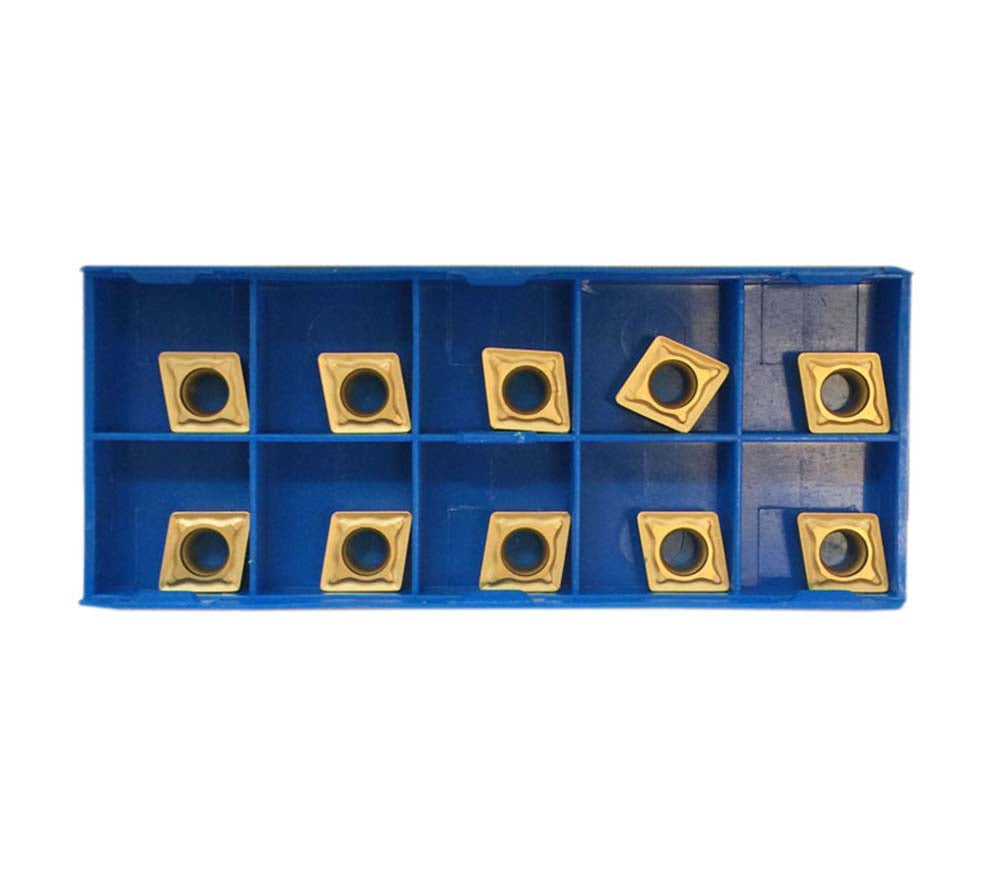 10 PC TIN COATED 1/2'' Shank C6 Carbide Inserts for Indexable Turning Tool Bit
