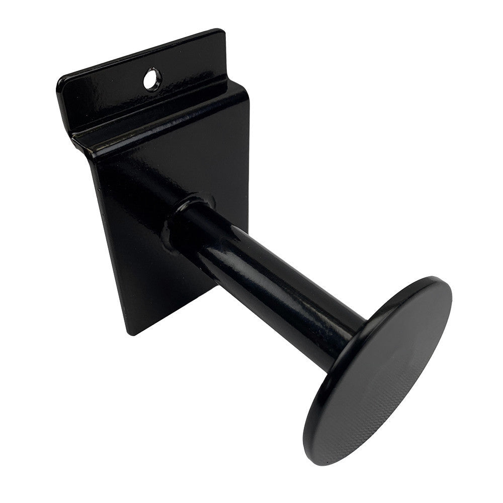 10 Pcs 3'' Black Single Garment Hook Slatwall Fitting Display Faceout Hanger Disc End