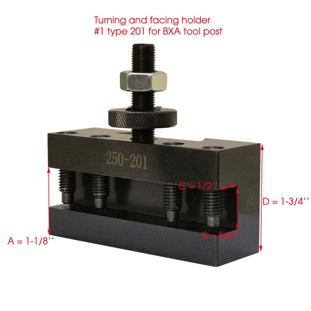 10-15" BXA Quick Change CNC Tool Post #1 Turning Facing Holder 250-201
