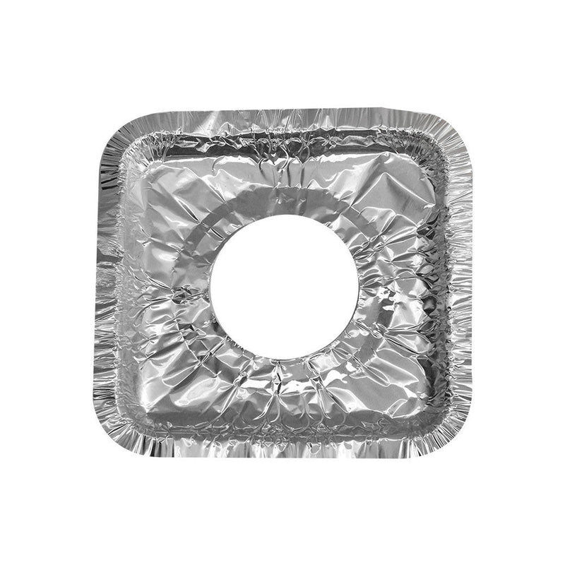100 Pc Aluminum Foil Square Gas Burner Disposable Bib Liners Stove Covers