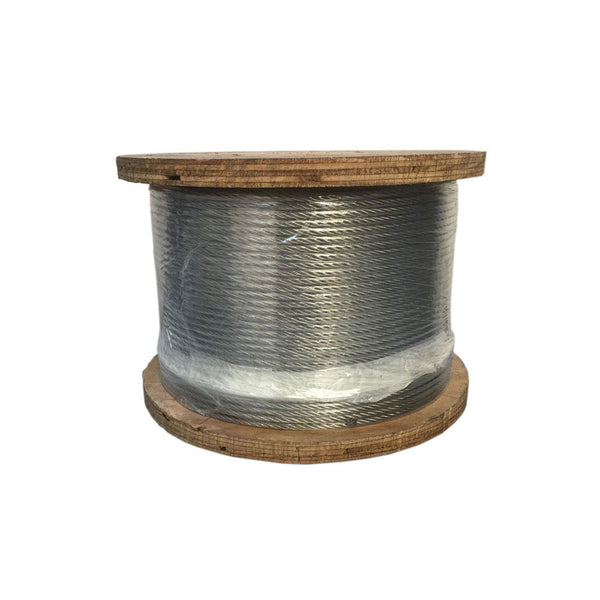 3/16" - 1000 Ft - 7x19 Construction 316 STAINLESS STEEL 3/16" 7x19 Cable Rail Railing Wire Rope 316SS