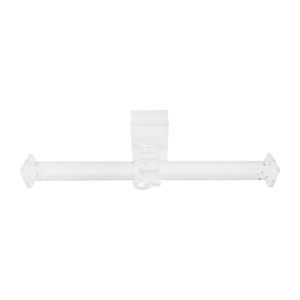 11-1/2'' Clear Acrylic Slatgrid Slatwall Necklace T-Bar Display Retail Store Shop Display Fixture