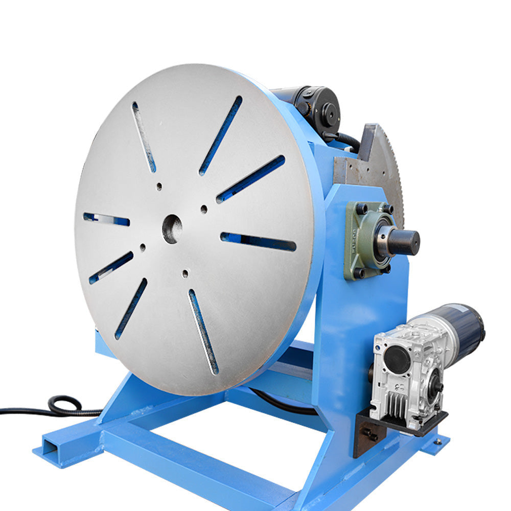 12" Chuck + 550-1100 LBS Welding Positioner Positioning Turn Rotary Table Tilt 0-45-90