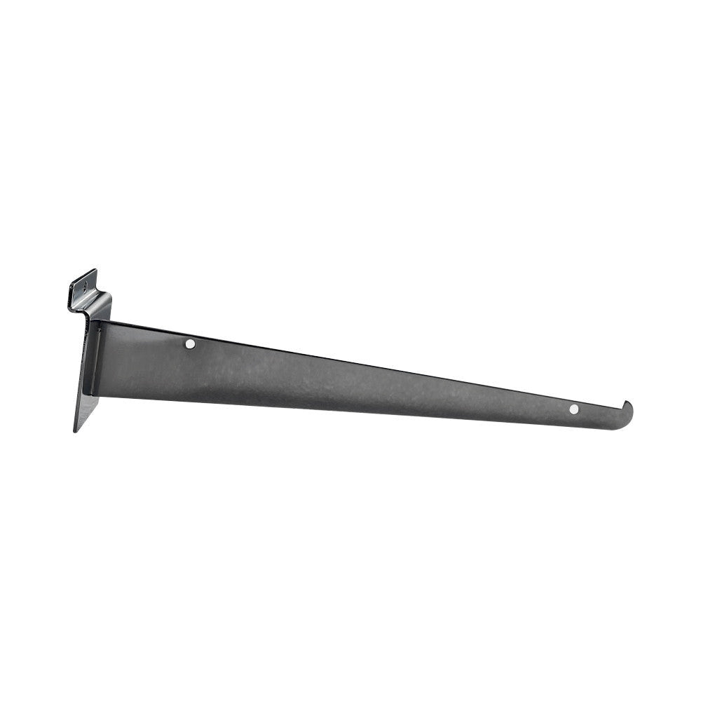 12'' Chrome Slatwall Glass Shelf Bracket Retail Display Fixture Metal Hanger