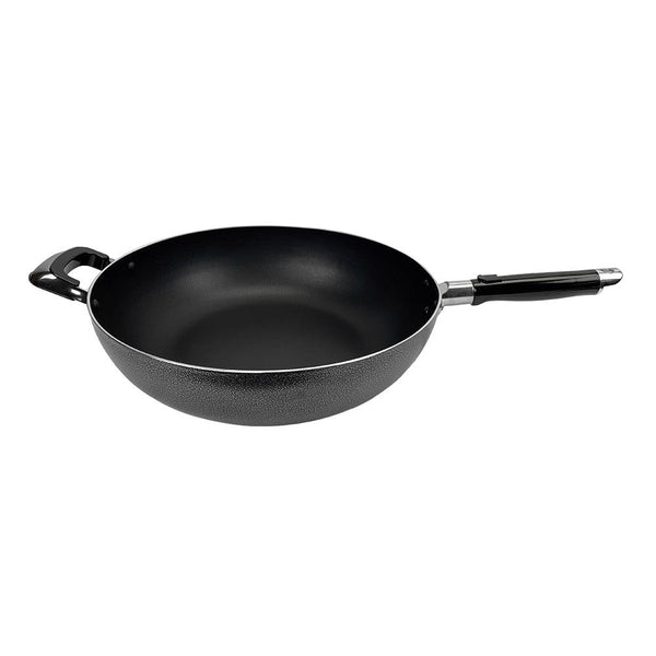 12-1/2''(32cm) Non-Stick Coating Wok Pan Side Handle Cooking Pot Cookware Kitchen