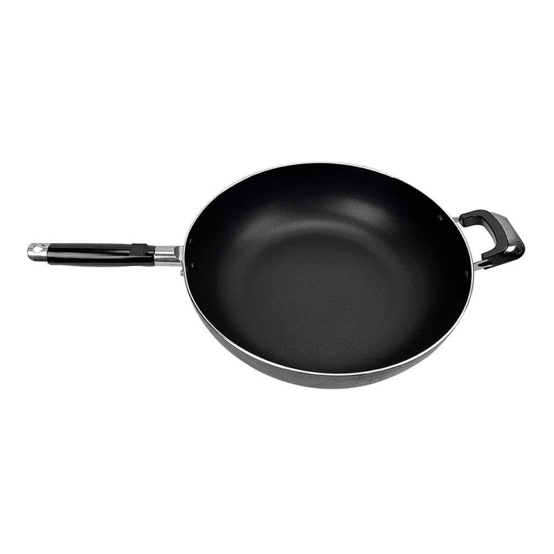 12-1/2''(32cm) Non-Stick Coating Wok Pan Side Handle Cooking Pot Cookware Kitchen