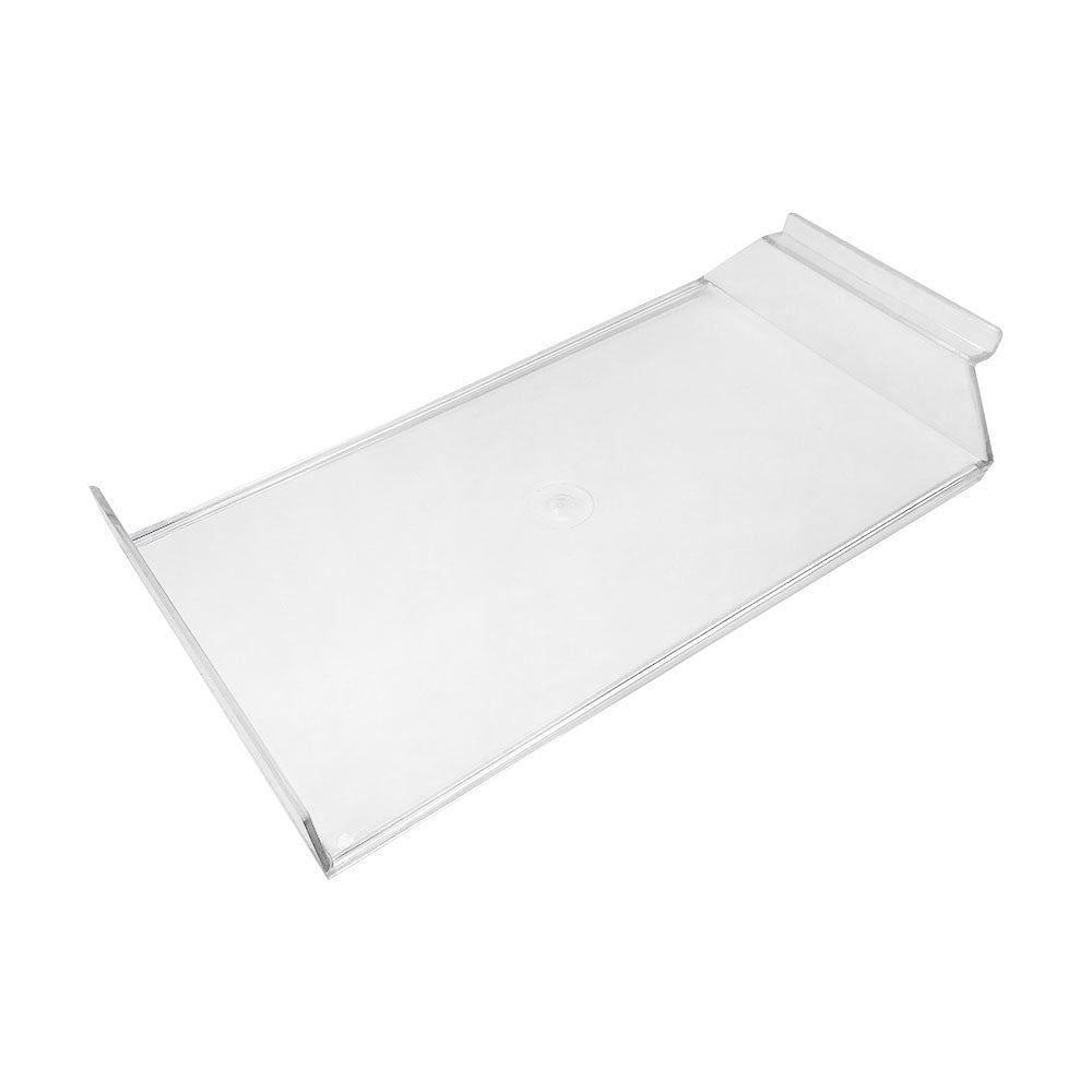 12-1/2''L x 7''W Lucite Clear Acrylic Slatwall Hat Shelf Retail Store Display Fixture