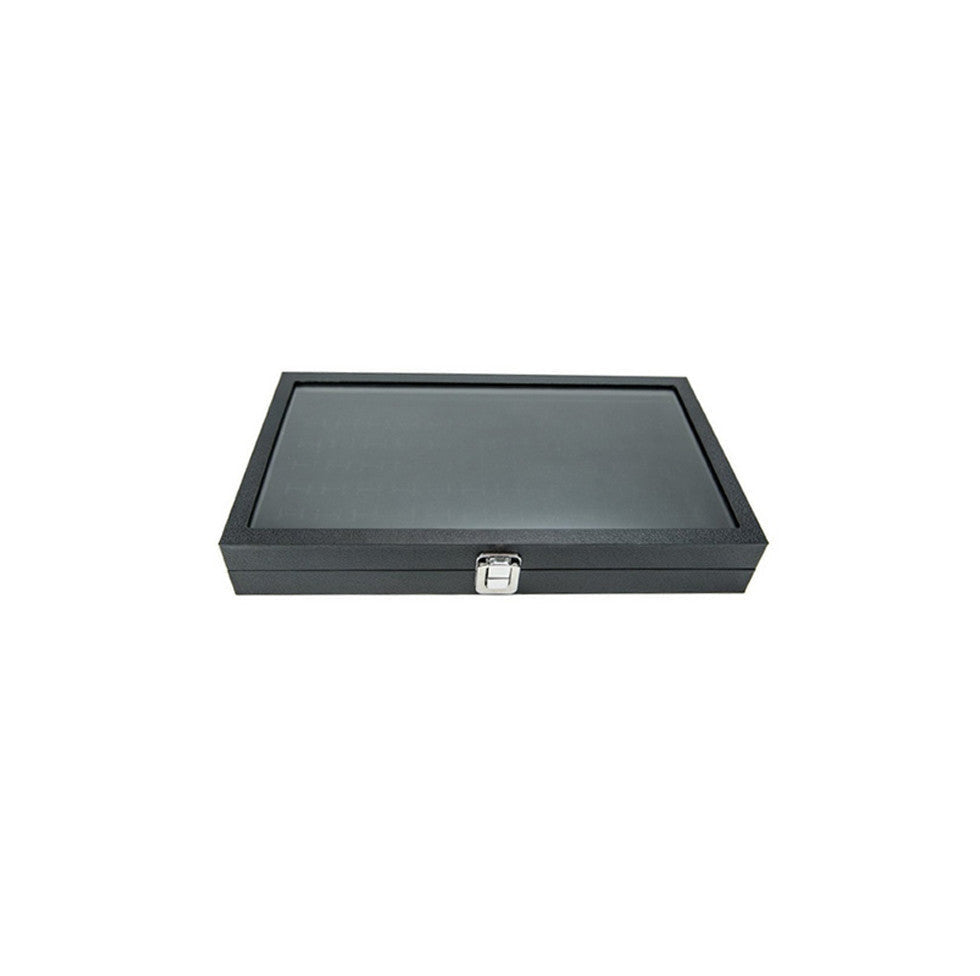 14-1/2''L x 2''H Glass Top Jewelry Tray Case Display Box