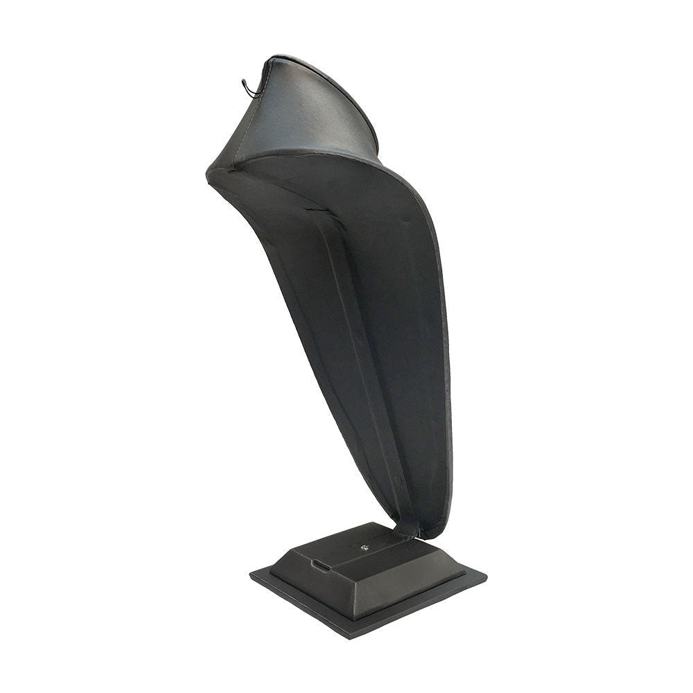 15''H Slate Gray Leatherette Necklace Stand Display Fixture Retail Store Showcase