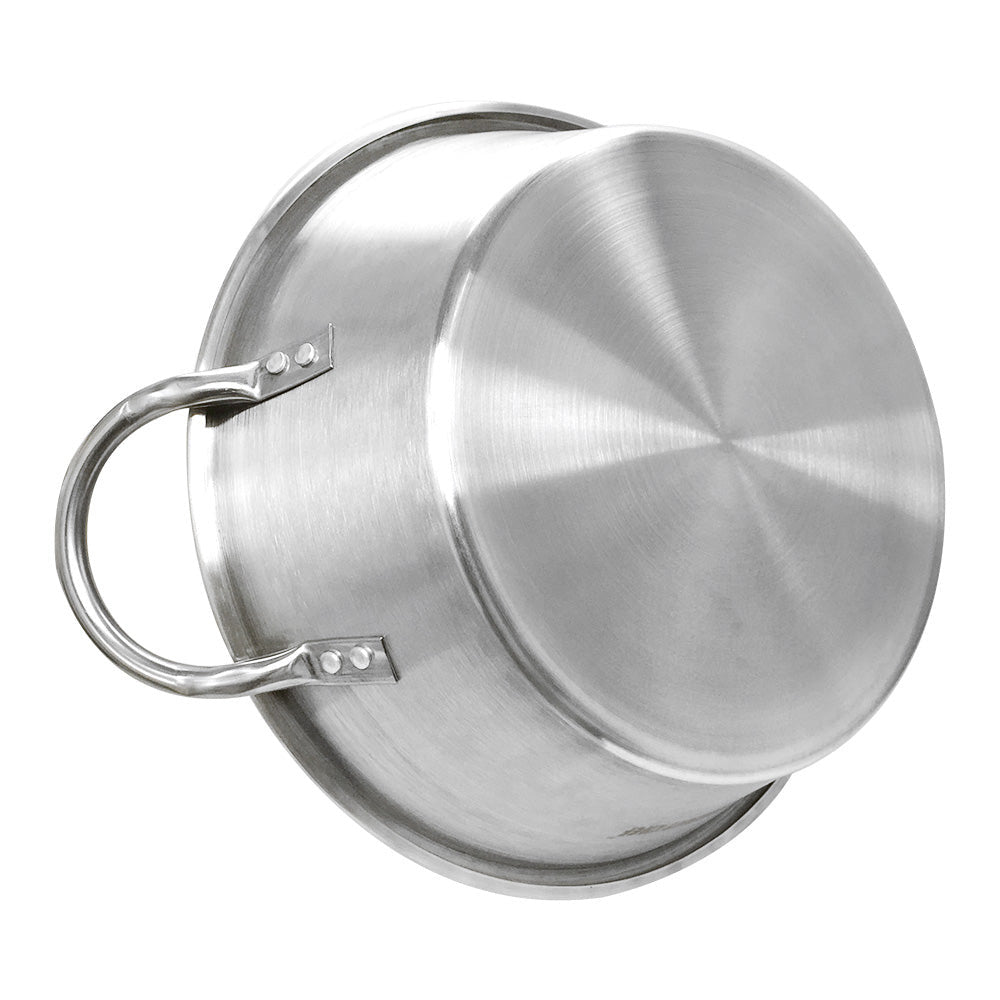 16''W x 5-1/2''D Carnitas Cazo Stainless Steel Caso Pot Pan Wok Gas Stove Burner Cook