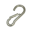 2 Pc 3/8" Stainless Steel SS316 Spring Snap Hook  Boat Marine Carabiner 400 Lbs Cap. WLL