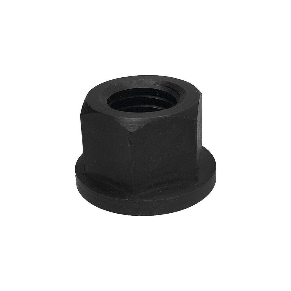 2 Pc 5/16" -18 Thread Flange Nut Steel Hex Threading Black Oxide Finish