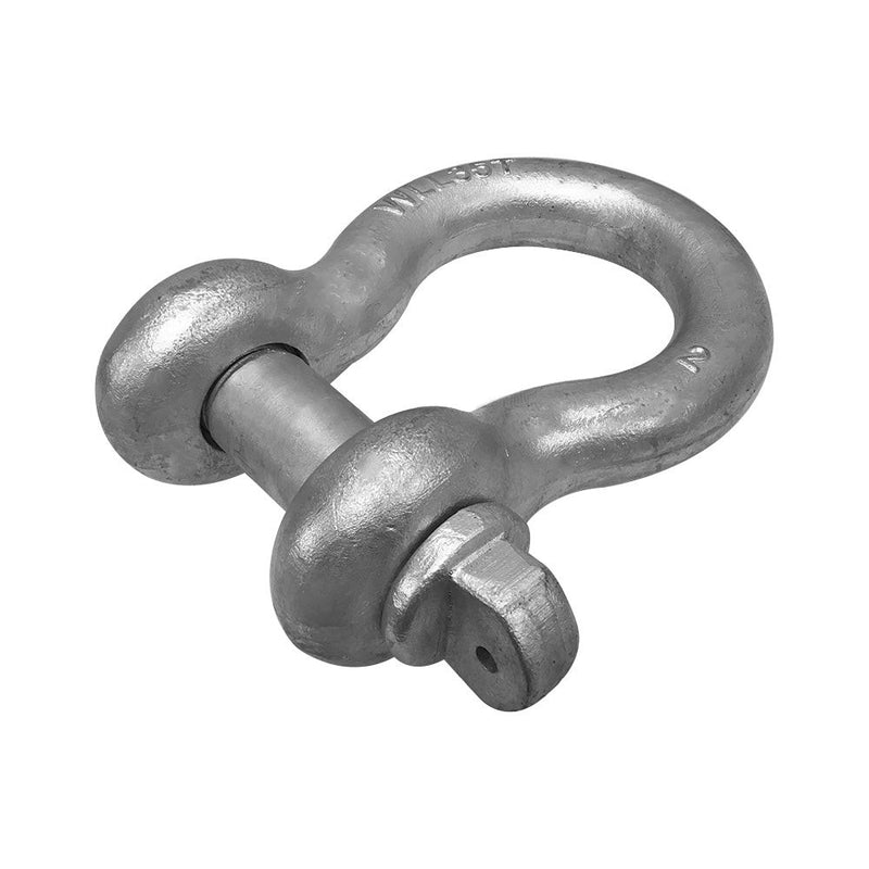 2" Screw Pin Anchor Shackle Galvanized Steel  Drop Forged 70000 Lbs D Ring Bow Rigging