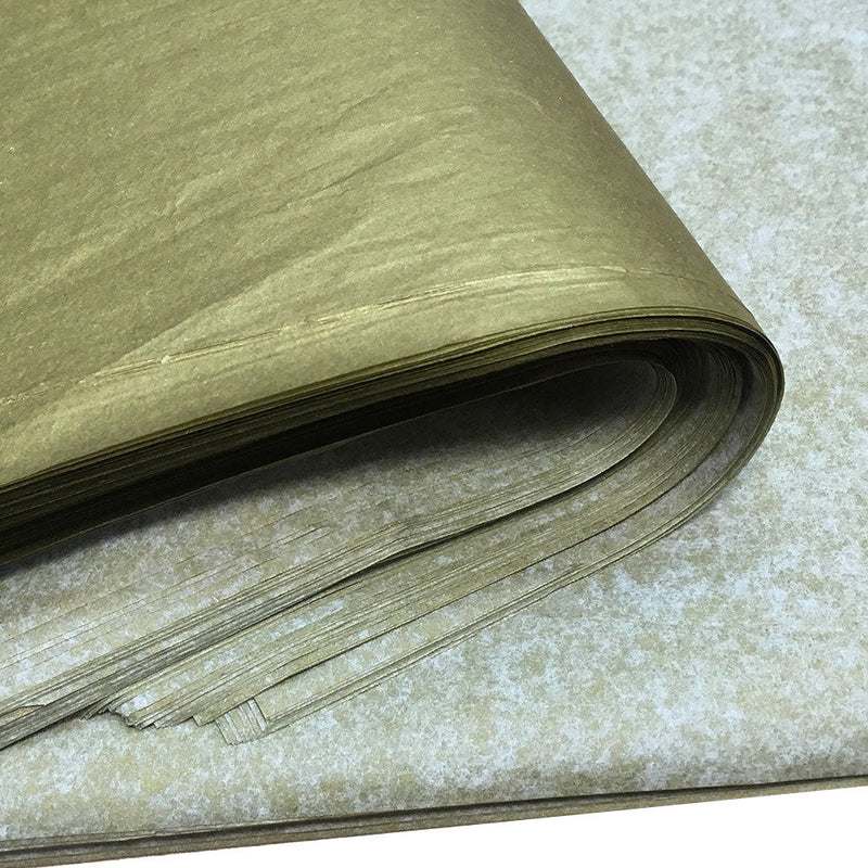 20 Pc 20" x 30" Antique Gold Metalic Color Tissue Paper Gift Wrapping