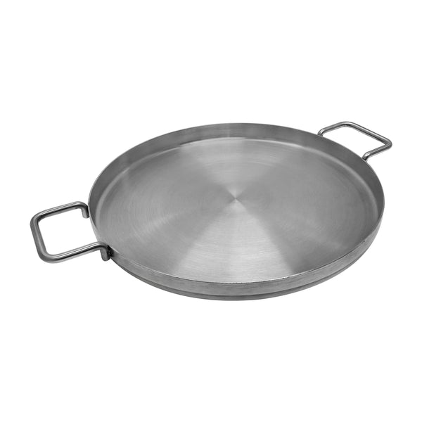 20'' Diameter Stainless Steel Flat Comal Griddle Pan Cookware