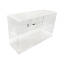 21''L x 7-1/2''W x 13''H Acrylic Security Case Sliding Back Door Display Case