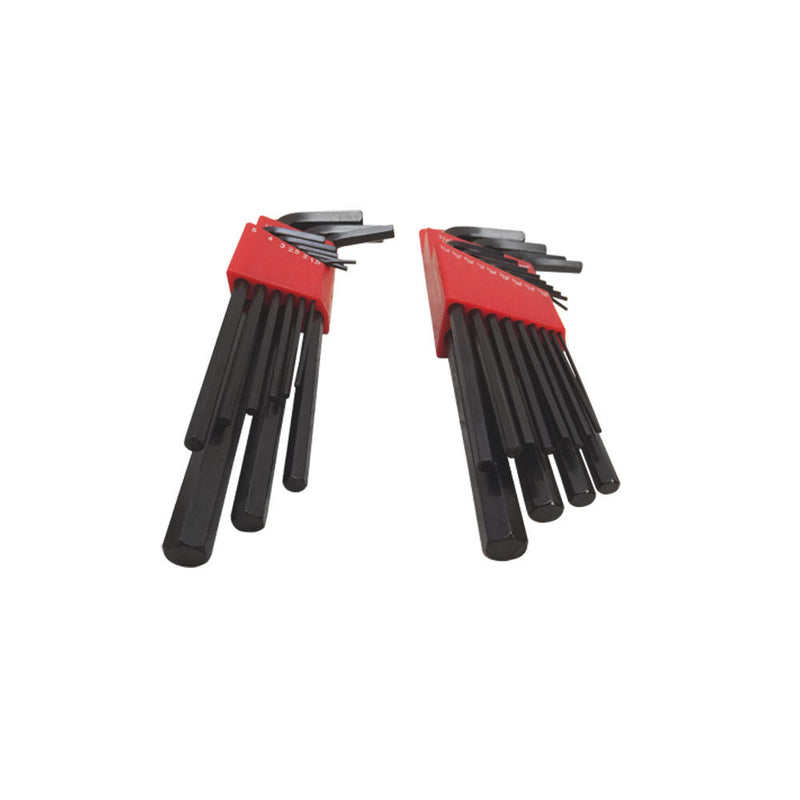 22 Pc Hex Key Wrench Hex SAE Metric Sizes Long Arm Hex Wrenches Hand Tool