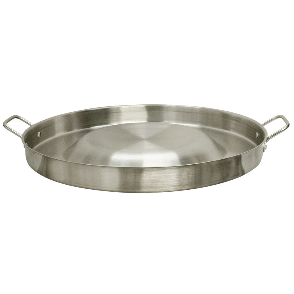 22'' Wide Stainless Steel Concave UP Comal Griddle Pan Cook Grill Fry Pan Large