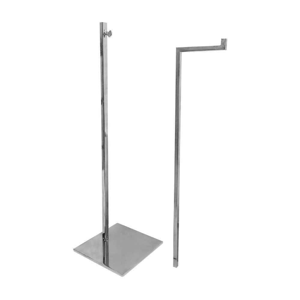 24-1/2''H Chrome L Shape Adjustable Necklace Stand Retail Store Display Fixture