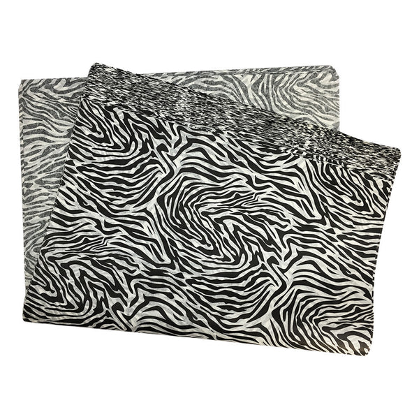 240 Pc 20'' x 30'' ZEBRA SKIN Animal Pattern Print Tissue Paper Gift Wrapping Tissues