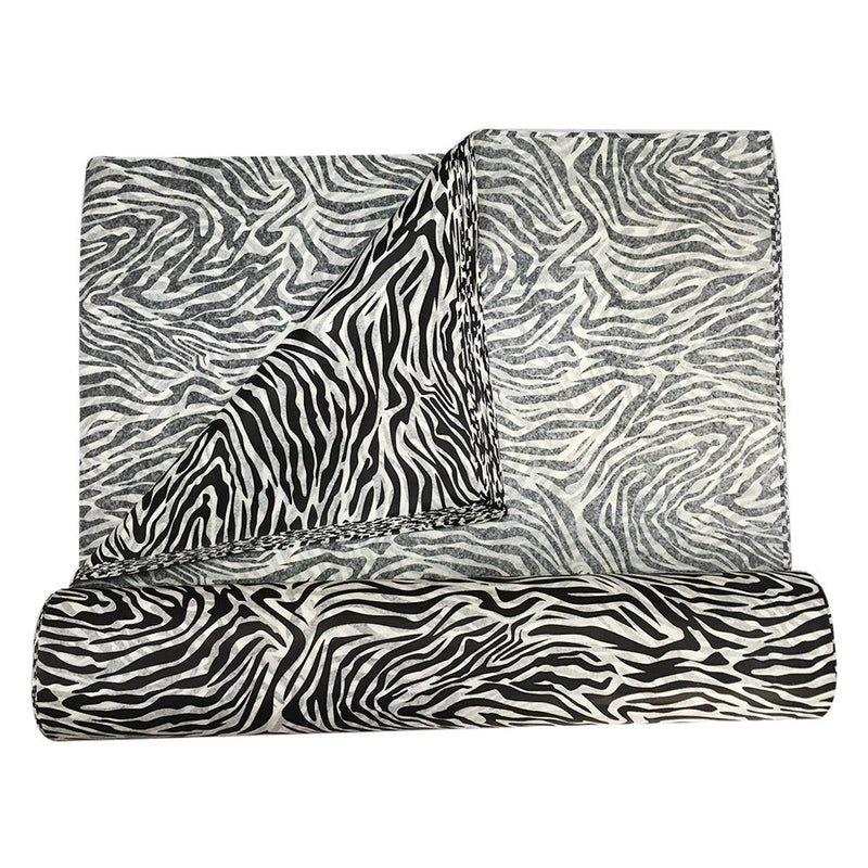 240 Pc 20'' x 30'' ZEBRA SKIN Animal Pattern Print Tissue Paper Gift Wrapping Tissues