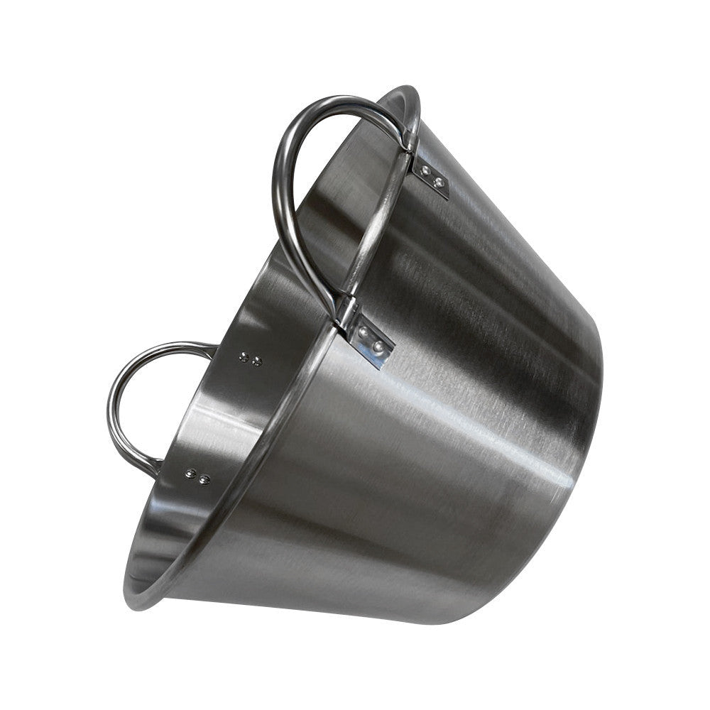 25''W x 13''H Carnitas Cazo Stainless Steel Caso Pot Pan Wok Gas Stove