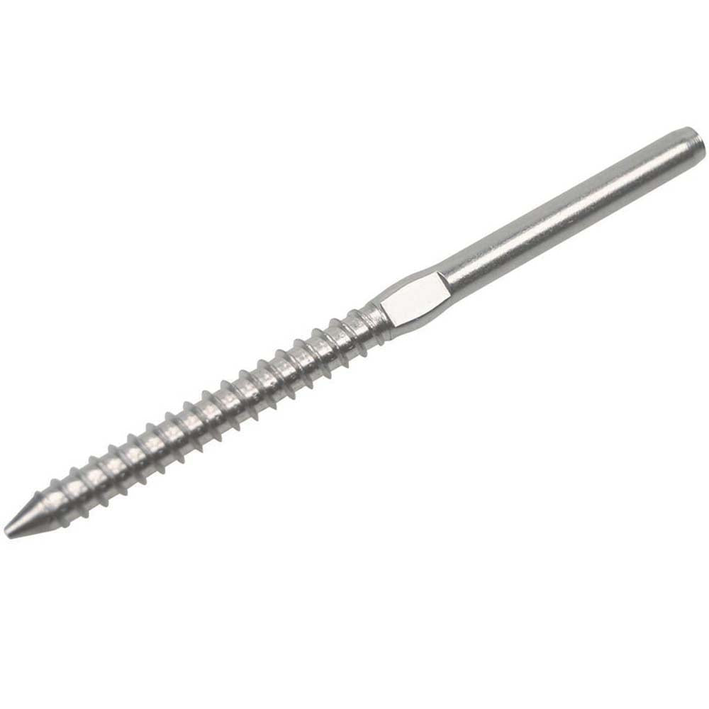 316 Stainless Steel Lag Screw Swage Stud for Cable Railing - for 1/8" Cable COMBO