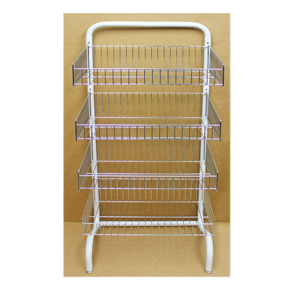 4 Frontal Basket Rack Hanger Storage Store Display Garment Rack Storing Clothing