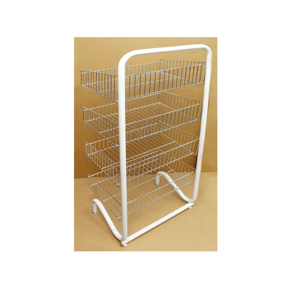 4 Frontal Basket Rack Hanger Storage Store Display Garment Rack Storing Clothing