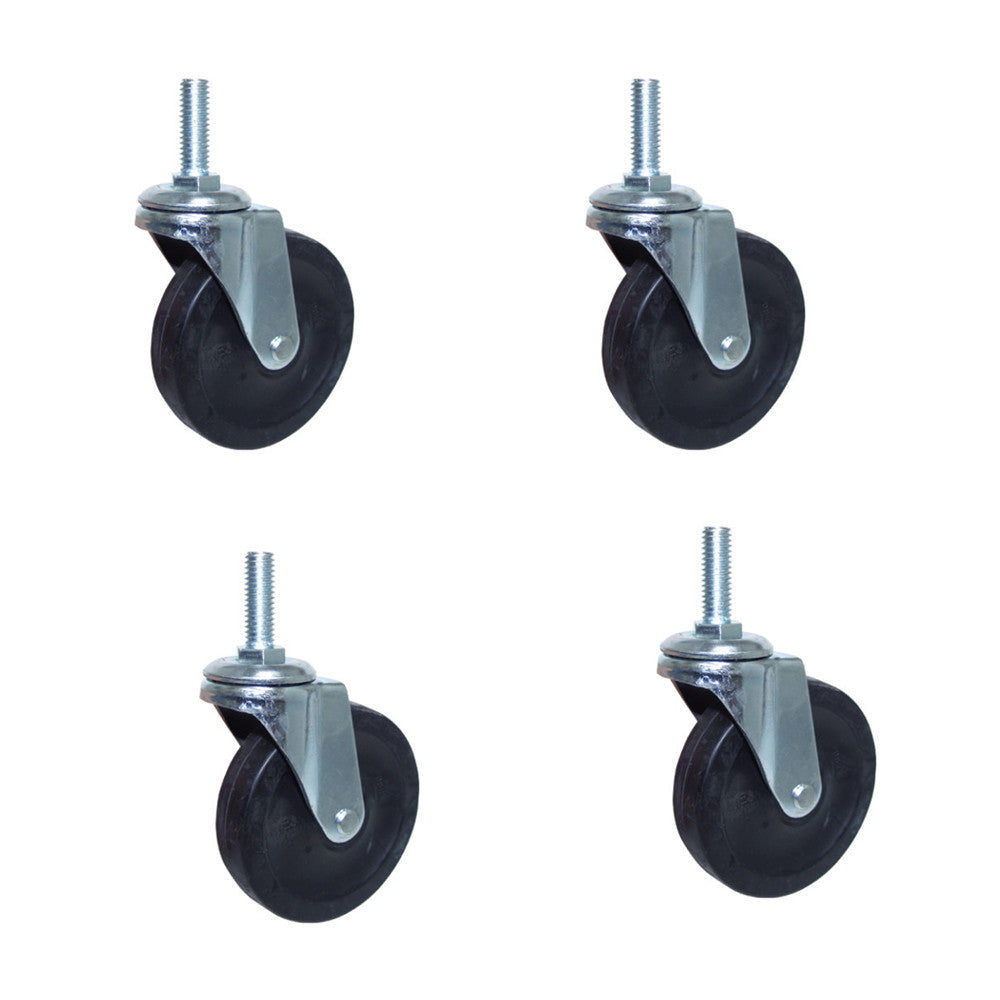 4 Pc 4'' Swivel Ball Bearing Caster Wheels 360 Degree Movement
