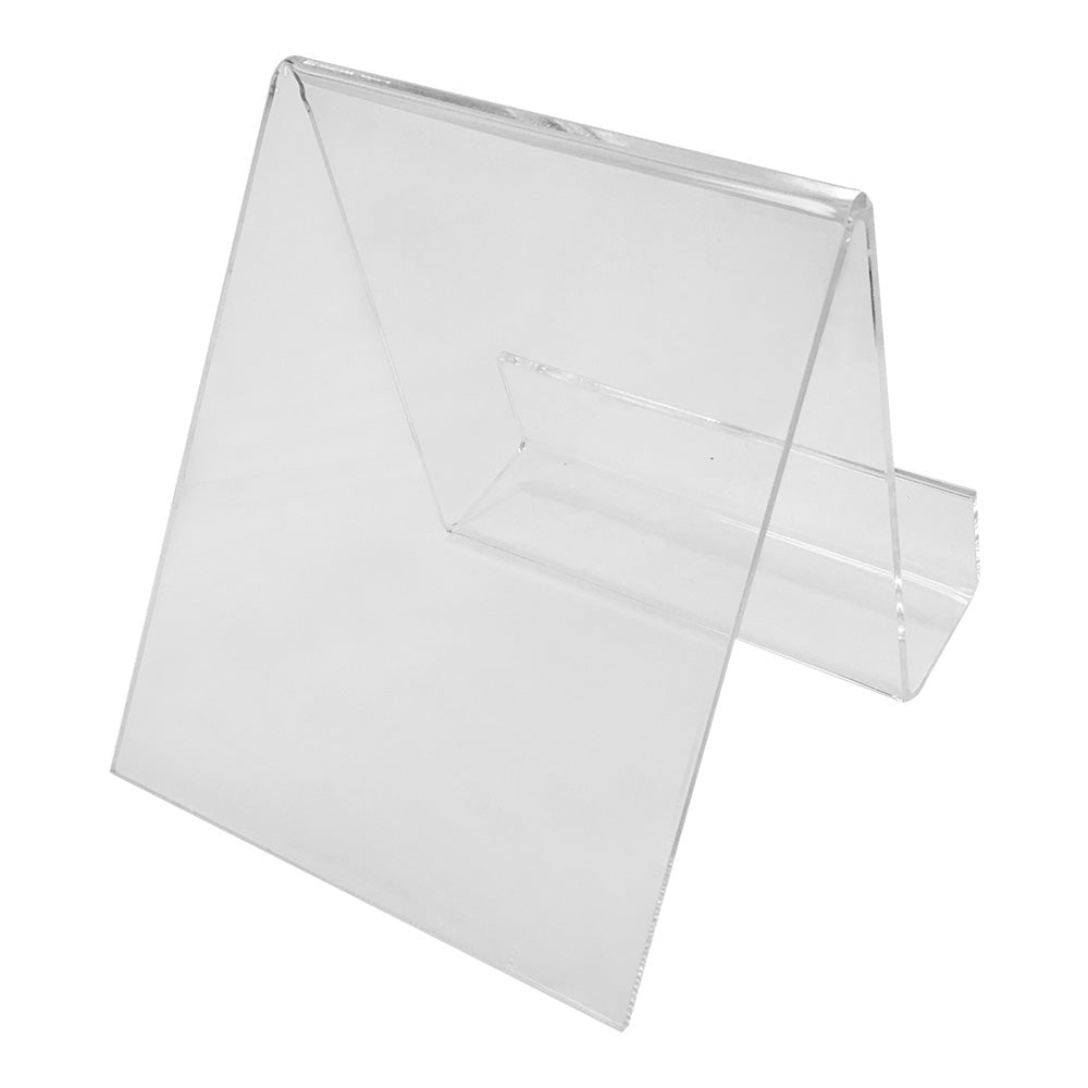 4 Pc 4-1/2''H Clear Acrylic Book Clutch Bag Easel Literature Holder Rack Stand Display Fixture
