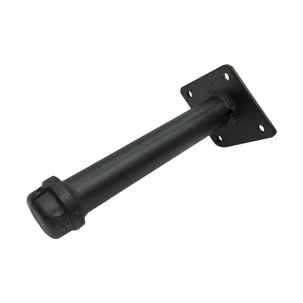 4 Pc 6" Pipe Style Shelf Support Faceout for Wall Mounted Retail Fixture Pipeline Black