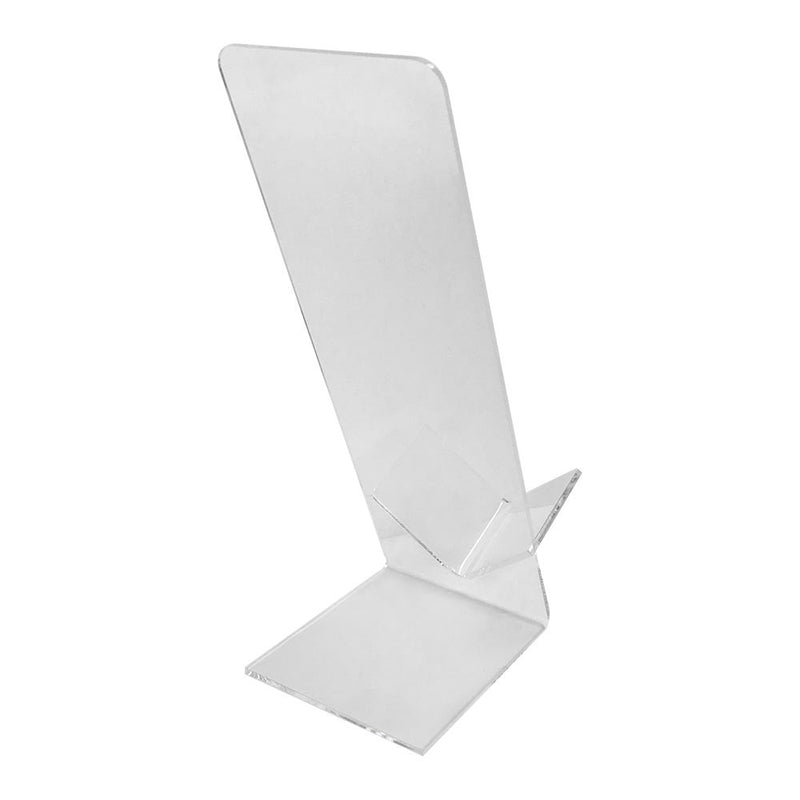 4 Pc Clear Acrylic Vertical Single Shoe Display Fixture Stand Retail Heels Slant Riser Holder