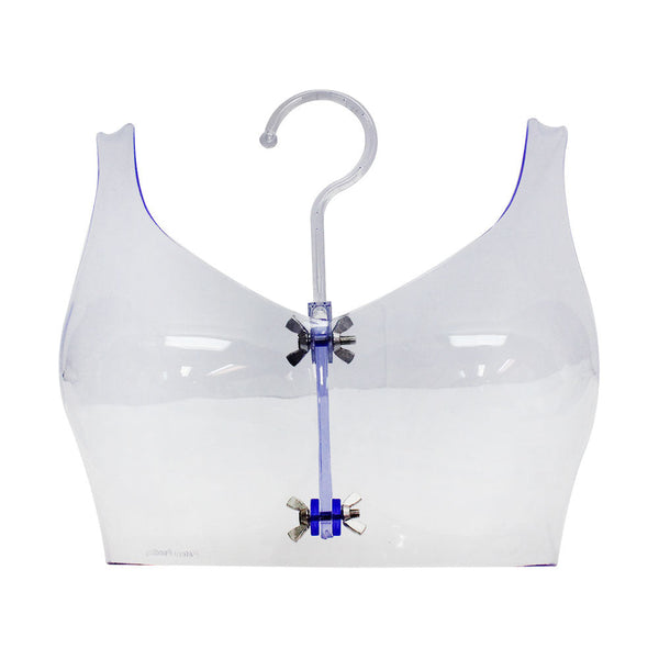 4 PC Clear Plastic Hanging Bra Form Bikini Lingerie Hanger Display