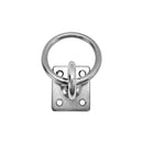 4 PC Stainless Steel 304 Square Swivel Pad Eye Plate W Ring 3/16" Welded Formed WLL 250 LBS Marine Boat Rigging