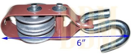 durable steel gambrel and pulley hoist set for lifting deer elk and hogs