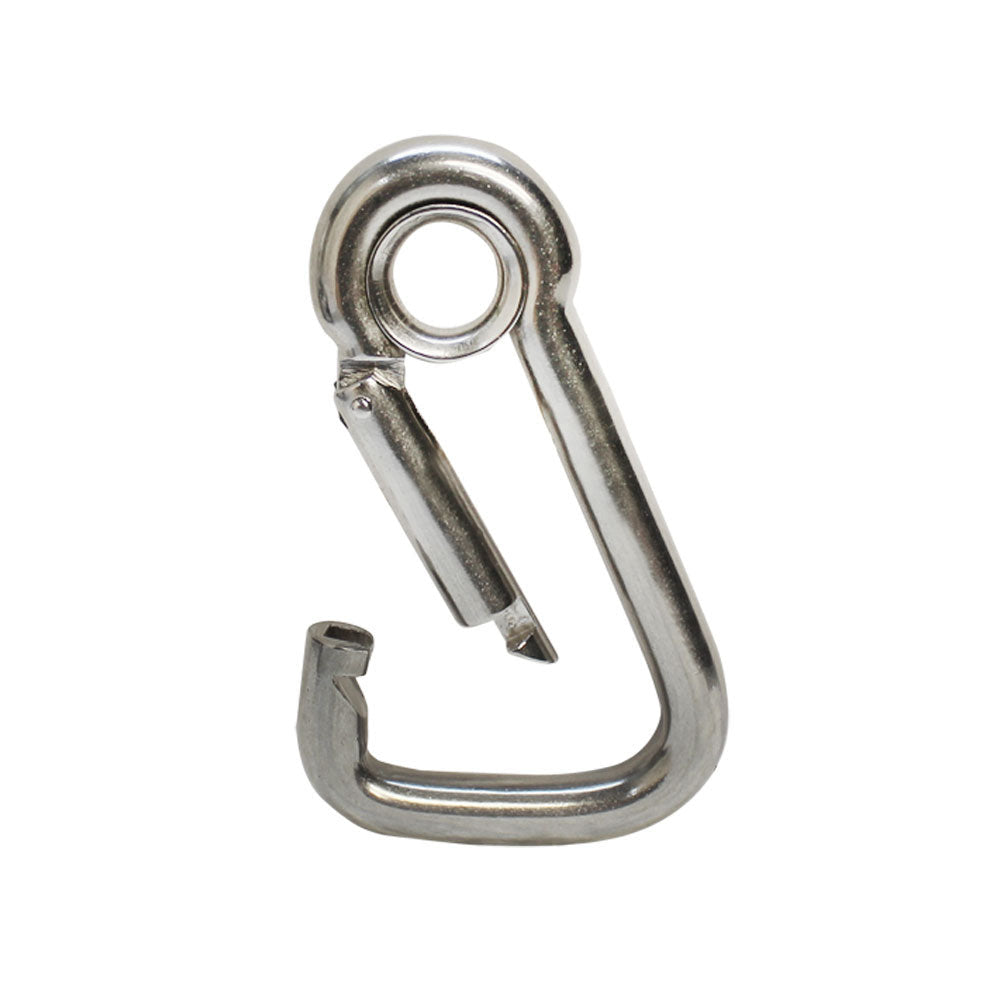 5 Pc 3/8" Marine Stainless Steel Carabiner Snap Hook w- Eyelet Insert Boating