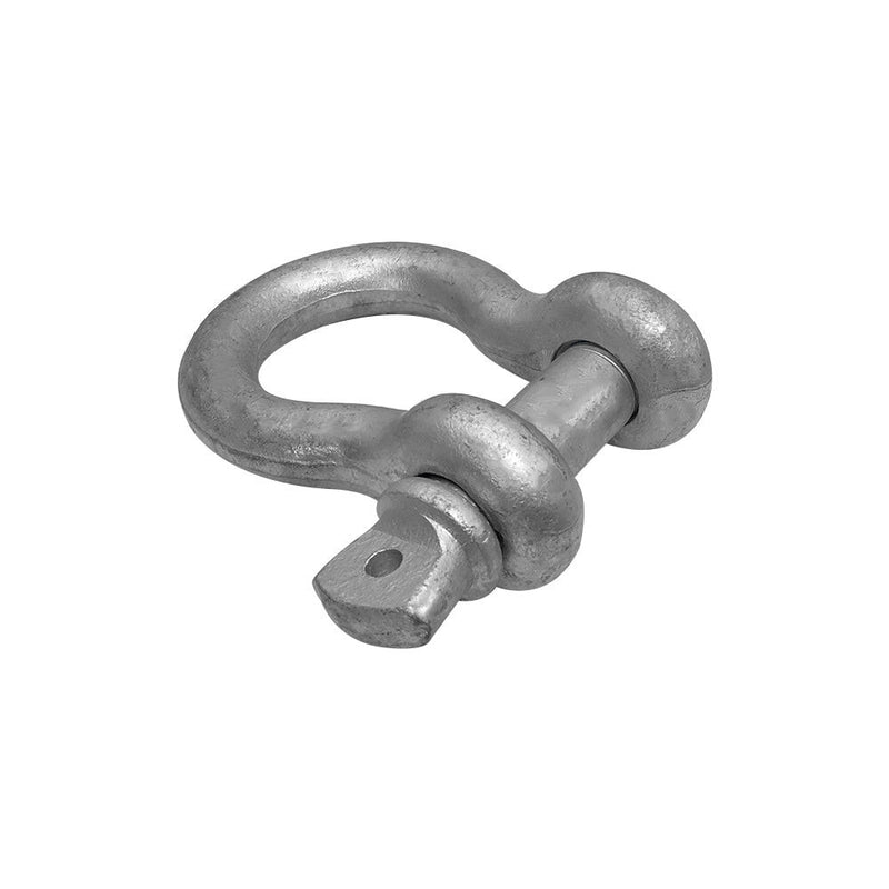 5 PC 5/16" Screw Pin Anchor Shackle Galvanized Steel Drop Forged 1500 Lbs D Ring Bow Rigging