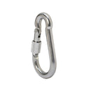 5 PC 5/16" Marine 316 Stainless Steel SPRING SNAP HOOK w Screw Carabiner 400 LB