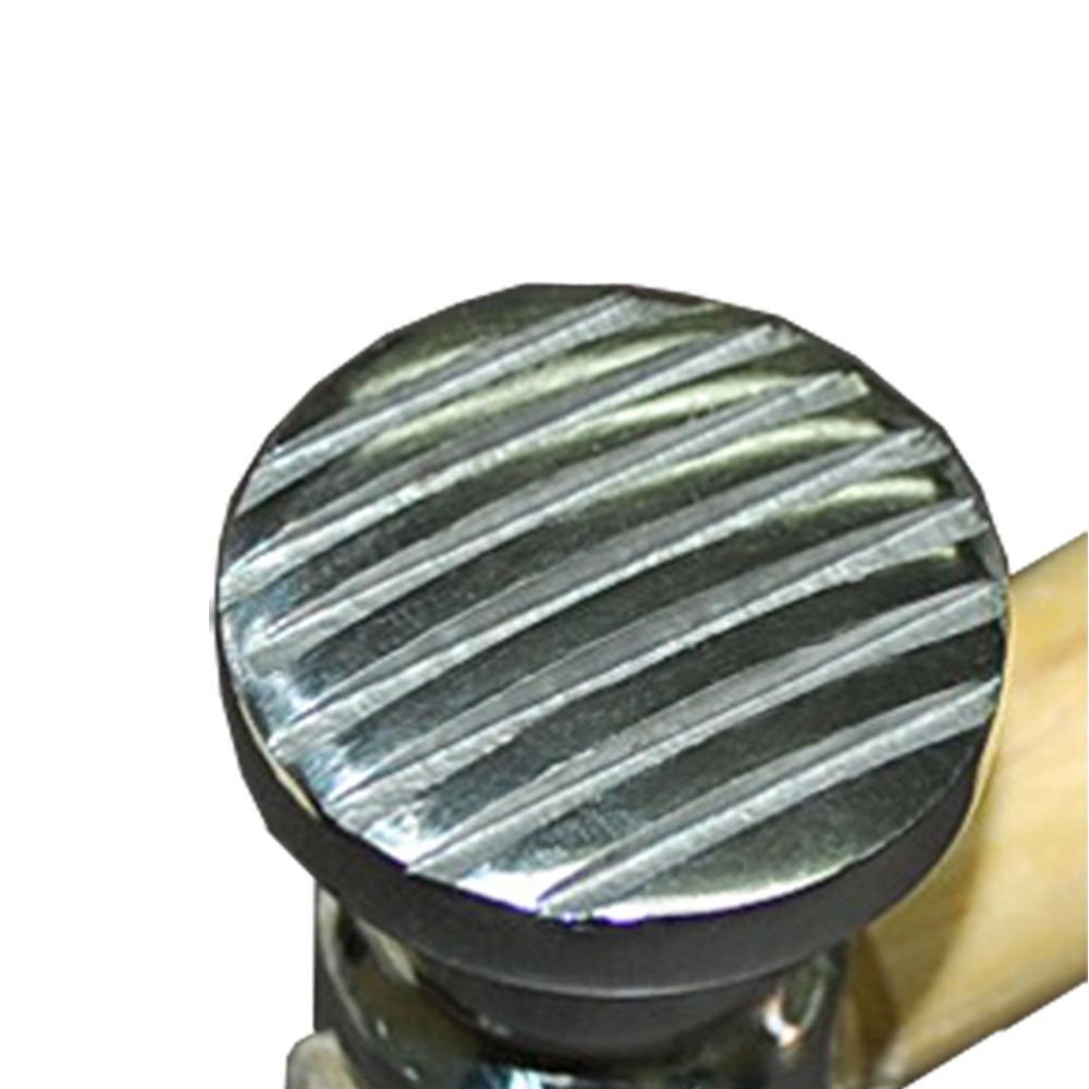 5 Pcs Texturing Hammer Dimple Rounded, Stripe Design Jewelry Texture Metal Work Tool