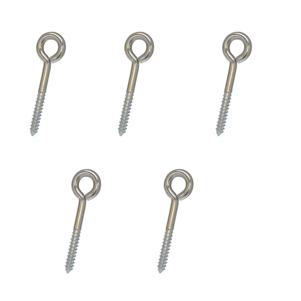 5 Pc Marine Boat 3/8" x 3" Stainless Steel Lag Eye Bolt Screw Threading SS316