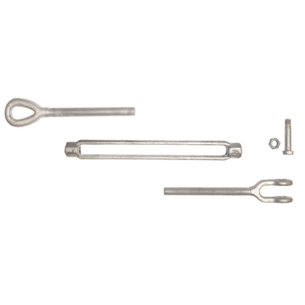 5/8'' x 12'' Turnbuckle JAW EYE Pulley Galvanized Drop Forge Turnbuckle